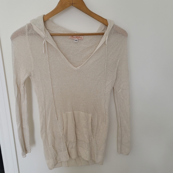 COPY - Mara Hoffman vintage y2k open knit lightweight hoodie - Picture 6 of 6